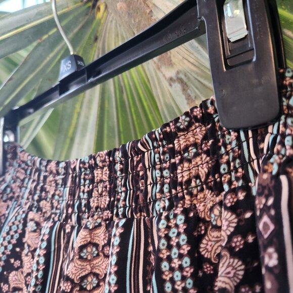 Target Xhilaration Bohemian Tribal Print Wide Leg Hippie Pants S- MULTICOLOR - Picture 4 of 5